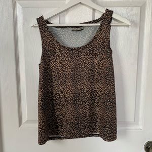 Cheetah print tank top